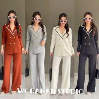 ราคา ชุดเซท 2 ชิ้น เสื้อ cardigan แขนยาวมีฮู้ด มาพร้อมกางเกงขายาว งานซิบหน้า (46001286003)