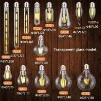 ราคา [220V] เอดิสันหลอดไฟ st64 LED หลอดไฟไส้หลอดเลียนแบบลวดทังสเตนย้อนยุคสร้างสรรค์หลอดไฟ LED E27 (25787891468)