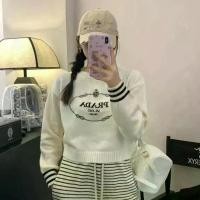 ราคา เสื้อสเวตเตอร์.PRADA1247 ดีไซน์ใหม่ คอกลม เหมาะสำหรับผู้หญิง (42980285993)
