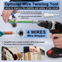 ราคา Electric Wire Stripper Aluminum Alloy Cable Peeling Stripper Practical Rotary Stripping Tool For El (42777329231)