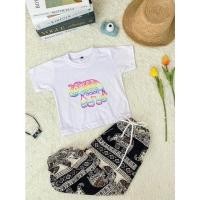 ราคา เสื้อสกรีนลายช้างรุ้งเด็ก (26353104138)