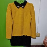 ราคา เดรสสีเหลืองมัสตาร์ด มือ 2 งานแบรนด์ (4494766603)