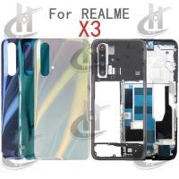 ราคา สําหรับRealme X3 / Realme X3 SuperZoom RMX2142 แบตเตอรี่ฝาหลังกรอบกลาง + ปุ่ม + กรอบด้านหน้าLCD + เลนส์กล้อง (43014871764)