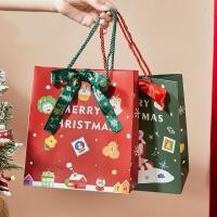 ราคา ถุงกระดาษ ถุงใส่ของขวัญ คริสมาสต์ปีใหม่ หูหิ้วเชือกผูกริบบิ้น ถุงของขวัญคริสมาสต์ (27714336255)