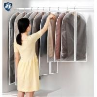 ราคา ถุงคลุมเสื้อผ้า ถุงใส่สูท สีขาวขุ่น สำหรับกันฝุ่นเกาะเสื้อผ้า (25367199759)