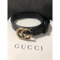ราคา (like new) GUCCI GG LEATHER BELT (แท้ 100%) (11530283551)
