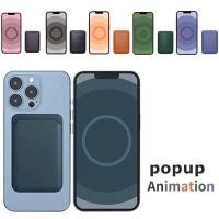 ราคา Popup Animation พร้อมโลโก้กระเป๋าสตางค์หนังแม่เหล็กกระเป๋าสตางค์สําหรับ iPhone 13 12 14 Series ช่องใส่การ์ดกระเป๋า (20492081946)