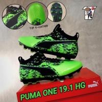ราคา PUMA ONE19.1 HG ตัวทแป หนังจิงโจ้ รองเท้าฟุตบอล ของแท้% (6304462825)