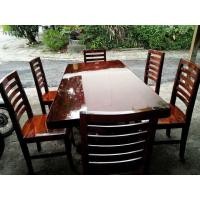 ราคา โต๊ะไม้แผ่นเดียวพร้อมเก้าอี้ (2285998008)