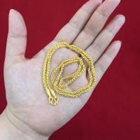 ราคา สร้อยคอทองลายสี่เสาโปร่ง ความยาว 24 นิ้ว น้ำหนัก 1 บาท ทองปลอม ทองไมครอน ใส่ออกงานได้ ใส่อาบน้ำได้ (10723735659)