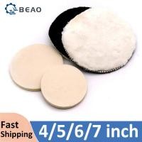 ราคา 4/5/6/7 นิ้วขนสัตว์ขัด Pad สําหรับเครื่องขัดแว็กซ์ขัด Buffing รถสี Care Polisher Pads สําหรับรถยนต์ขัด (48605937308)
