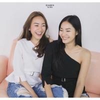 ราคา เสื้อเปิดไหล่เฉียงข้าง สีขาว (338900663)