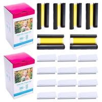 ราคา Compatible Canon Selphy CP1300 CP1500 CP1200 Ink and Paper KP-108IN 6 Color Ink Cartridges 216 Sheets 4x6 Photo Paper Gl (24724923282)