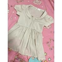 ราคา ส่งต่อเดรสสั้นสีครีม สภาพดี ป้ายsnidel กระดุมหน้าแกะได้ (24607515679)