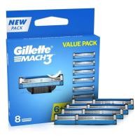 ราคา Gillette Mach 3 Razor Blade Refils 8 ใบมีด/แพ็คที่แม่นยํา Triple Blade Lubrication Gel จากเกาหลี (55259607017)
