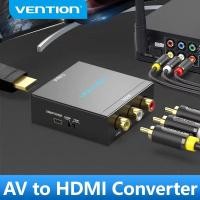 ราคา Vention ตัวแปลง AV เป็น HDMI อะแดปเตอร์วิดีโอ HDMI เป็น RCA พร้อมสายไฟ USB ขนาดเล็กสําหรับกล่องทีวีคอนโซลเกมโปรเจคเตอร์ HDMI เป็น AV สีดํา (57153812070)