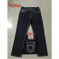 ราคา ใหม่ TRUE Religion กางเกงยีนส์ลําลองผู้ชายกางเกงขายาว True Carse Line Religion กางเกงยีนส์ Size 30-40 M2918 (53509178088)