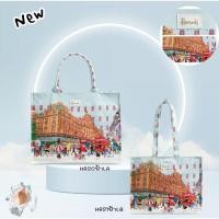 ราคา กระเป๋า Harrods Tote Bag ลาย London City รถบัสแดง (58004876022)