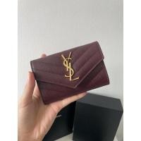 ราคา New Ysl card envelope wallet yr2021 สีแดงเบอกันดี้ (13113338947)