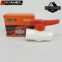 ราคา Camel Ball Valve PVC White 1/2 Stop Valve - Stop Valve หยุดวาล์ว 0.5 นิ้ว (27615225499)