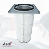 ราคา Square cap cartridge air filters ไส้กรองฝุ่นอุตสาหกรรมชนิดฝาเหลี่ยม ไส้กรองระบบพ่นสีฝุ่น ระบบดูดฝุ่นโรงงาน (29714246649)