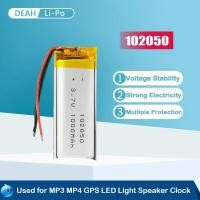 ราคา 1-2PCS 102050 Rechargeable Lithium Polymer Battery 3.7V 1000mAh For LED Light Voice Recorder Remote control Smart Watch (22459041043)