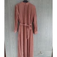 ราคา เดรสยาวลายดอก สีชมพูกะปิ ไซด์L (5329186617)