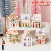 ราคา CATHCHARE294 Holiday Village Spice House, Mini Desktop Decoration House Village Spice House Jars, ของขวัญน่ารักการ์ตูนกล่องเก็บของ (58002489177)
