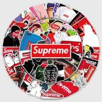 ราคา 10/50 ชิ้น/เซ็ต Handmade การ์ตูนตลกน่ารัก Supreme แฟชั่นสติกเกอร์กันน้ําสําหรับ DIY ตกแต่งบนกระเป๋าเดินทางและหมวกนิรภัย (28051005720)