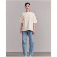 ราคา AIMER แท้ เสื้อยืดโลโก้นูน Oversize สีครีม มือสอง โล๊ะตู้ (53407237837)