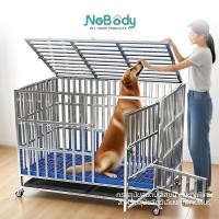 ราคา NoBody Pet กรงหมา สแตนเลส 304 ท่อสี่เหลี่ยม กรง หมา ใหญ่ ขนาด ใหญ่ พิเศษ กรงพับท่อเหลี่ยม กรงสุนัขพร้อมถาดรอง กรงหมา (24845806947)