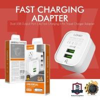 ราคา BOSTON Ldnio A201 Dual USB Output Port 2.4a Fast CHARGING 3 Pin Travel Charger Adapter 2.4A FAST CHARGING ADAPT (19889058974)