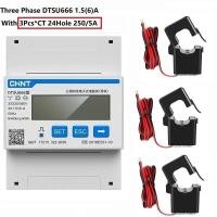 ราคา Chint ddsu666 dtsu666 80A เครื่องวัดแรงดันไฟฟ้าโวลต์มิเตอร์แบบดิจิตอล RS485 ac 230V 380V (47359451148)