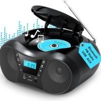 ราคา เครื่องเล่น CD แบบพกพาบลูทูธ Boombox เครื่องเล่นซีดี AM/FM วิทยุเครื่องเล่นสเตอริโอความเที่ยงตรงสูงสําหรับ CD/CD-R/RW วิทยุสําหรับ Home (47359012422)