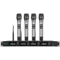 ราคา RAYHAYES ไมโครโฟนไร้สาย UHF 4 ช่องมืออาชีพสําหรับร้องเพลงคาราโอเกะการประชุมปาร์ตี้ (26640722620)