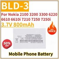 ราคา ใหม่เปลี่ยนแบตเตอรี่โทรศัพท์มือถือ 3.7V 800mAh BLD-3 สําหรับ Nokia 2100 3200 3300 6220 6610 6610i 7210 7250 7250i (51410102907)