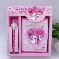 ราคา สมุดโน๊ตมายเมโลดี้ปกหนังพร้อมปากกา (23985946047)