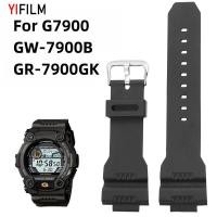 ราคา สายนาฬิกาข้อมือยางซิลิโคน กันน้ํา สีดํา แบบเปลี่ยน สําหรับ Casio G Shock G-7900sl GW-7900b GR-7900NV 16 มม. (22976698159)