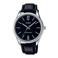 ราคา Casio Standard นาฬิกาข้อมือผู้ชาย สายหนัง รุ่น MTP-V005,MTP-V005L,MTP-V005L-1B - สีเงิน (1335006468)