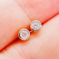 ราคา [ PCPY Jewelry ] ต่างหูเพชรแท้ เม็ดละ 10 ตัง ทองคำแท้9K (ทอง37.5%) เพชรแท้น้ำ100 เบลเยี่ยมคัต [9KPEO29] (19495447866)