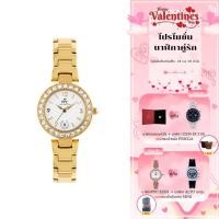ราคา PPC FONTAINEBLEAU นาฬิกาข้อมือผู้หญิง หน้าปัดประดับเพชร รุ่น ARCELLA DATE ประกัน 1 ปี PPC-EB03 (42807021450)