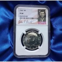 ราคา เหรียญเกรด NGC PF68 - John F. Kennedy Silver Proof Half Dollar 1964 #เงินขัดเงา .900 Silver (43752256195)