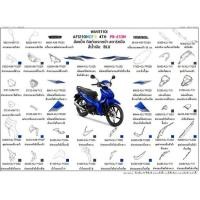 ราคา ชุดสีWAVE110i 2023-2024 สีน้ำเงิน BLU ชุดสีเวฟ110ไอ 2023-24 สีน้ำเงิน ล้อแม็ก อะไหล่เวฟ แยกชิ้น2023 อะไหล่แท้ HONDA 100% (40272633943)