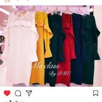 ราคา เดรสสีเหลืองมัสตาร์ดและสีขาว (950817274)