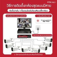 ราคา กล้องวงจรปิด FNKvision ชุดกล้องวงจรปิด 5MP 4CH/8CH รุ่น cctv camera kit ระบบ AHD กล้องวงจร IP67กันน้ํา (27655175431)