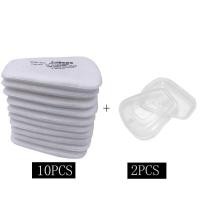 ราคา 6001/6002/6004 Cartridge Box 5N11 Cotton Filters Sets For 3M 6200/7502/6800 Dust Gas Mask Respirato (25279089813)