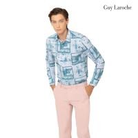 ราคา Guy Laroche เสื้อเชิ้ตแขนยาว สีฟ้า ผ้า 100% Polyester ทรง SLIM FIT รุ่น BAB7200W5BU (43712818516)