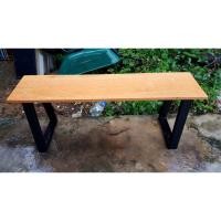 ราคา MPT2Wood-Steel เก้าอี้ม้านั่งยาว เก้าอี้สนาม ก25xส40xยxxซม ไม้ธรรมชาติ ไม้แผ่นเดียว โต๊ะกลาง โต๊ะหน้าโซฟา ใช้งานภายนอกได (21637407919)