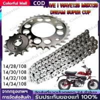 ราคา ชุด โซ่ สเตอร์ เลส เจาะ เบอร์ 420 WAVE125 WAVE110i รุ่นแรก WAVE125I รุ่นแรก DREAM110i สเตอร์หน้า สเตอร์หลัง ชุบเงิน (50008617972)