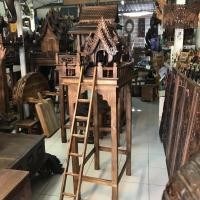 ราคา บ้านทรงไทยไม้พร้อมฐาน ศาลตายาย ศาลพระภูมิสไตล์ล้านนา ทำจากไม้สักขนาดความสูงรวม 142 ซม. (14309675464)